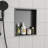 15" X 13" Stainless Steel Shower Niche, Gunmetal Black-1739685047