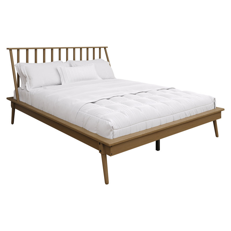 Kierin Bed, Queen, Light Oak
