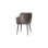 Sienna Dining Chair, Set Of 2, Velvet Taupe, Matte Black Metal Frame