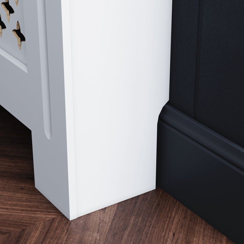 Rialto Medium Radiator Cover, 81.5cm H x 112cm W x 19cm D, White