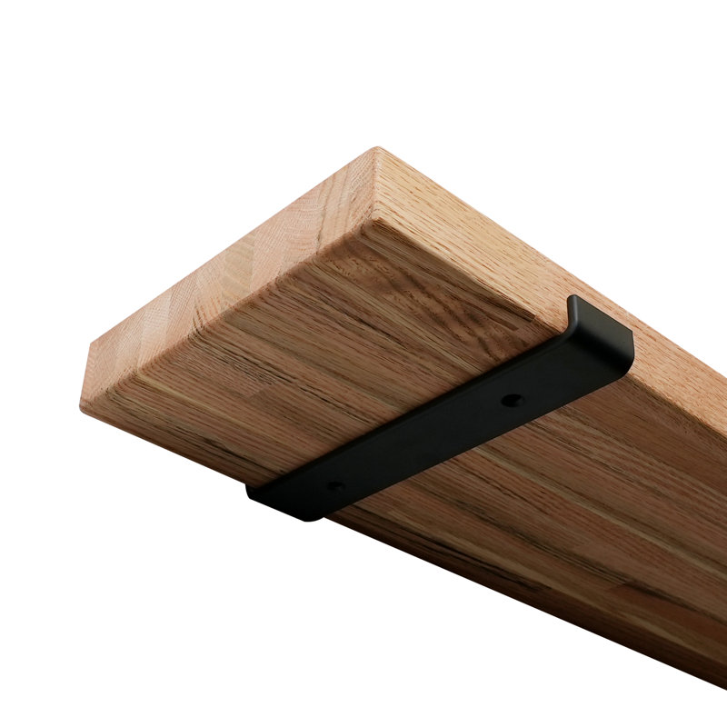 Oak Floating Shelf, 1.5" H x 60" W x 7.5" D, Oak Wood