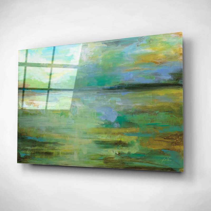 «Calm» par Jeanette Vertentes, art mural en verre acrylique, H 12 po x l 16 po