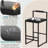 Counter Barstools Low Back Metal Island Stools (Set of 4)-647828277