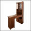 Bureau d'ordinateur de coin en L pour bureau à domicile ou bureau, table de style moderne avec tiroirs, bibliothèque et huche, conception 2 en 1, grand espace de travail