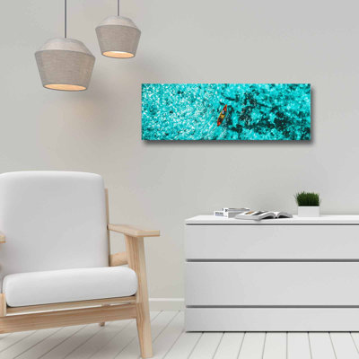 Superbe peinture sur toile décorative, 100% toile, 11,8 po x 35,4 po | Élégante structure en bois de pin, épaisseur: 1,1 pouce | Art mural parfait pour le salon, la chambre à coucher et le bureau, design unique et accrocheur