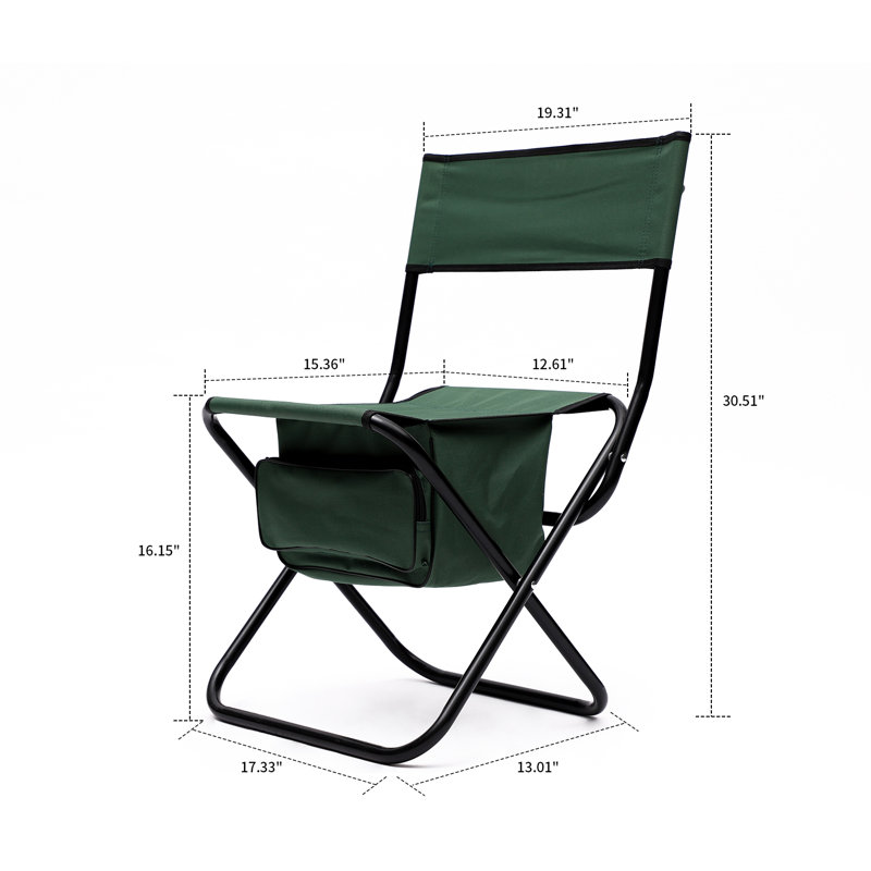 Chaise de camping Nihitha, Vert
