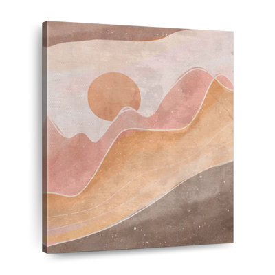 Simple coucher de soleil sur toile