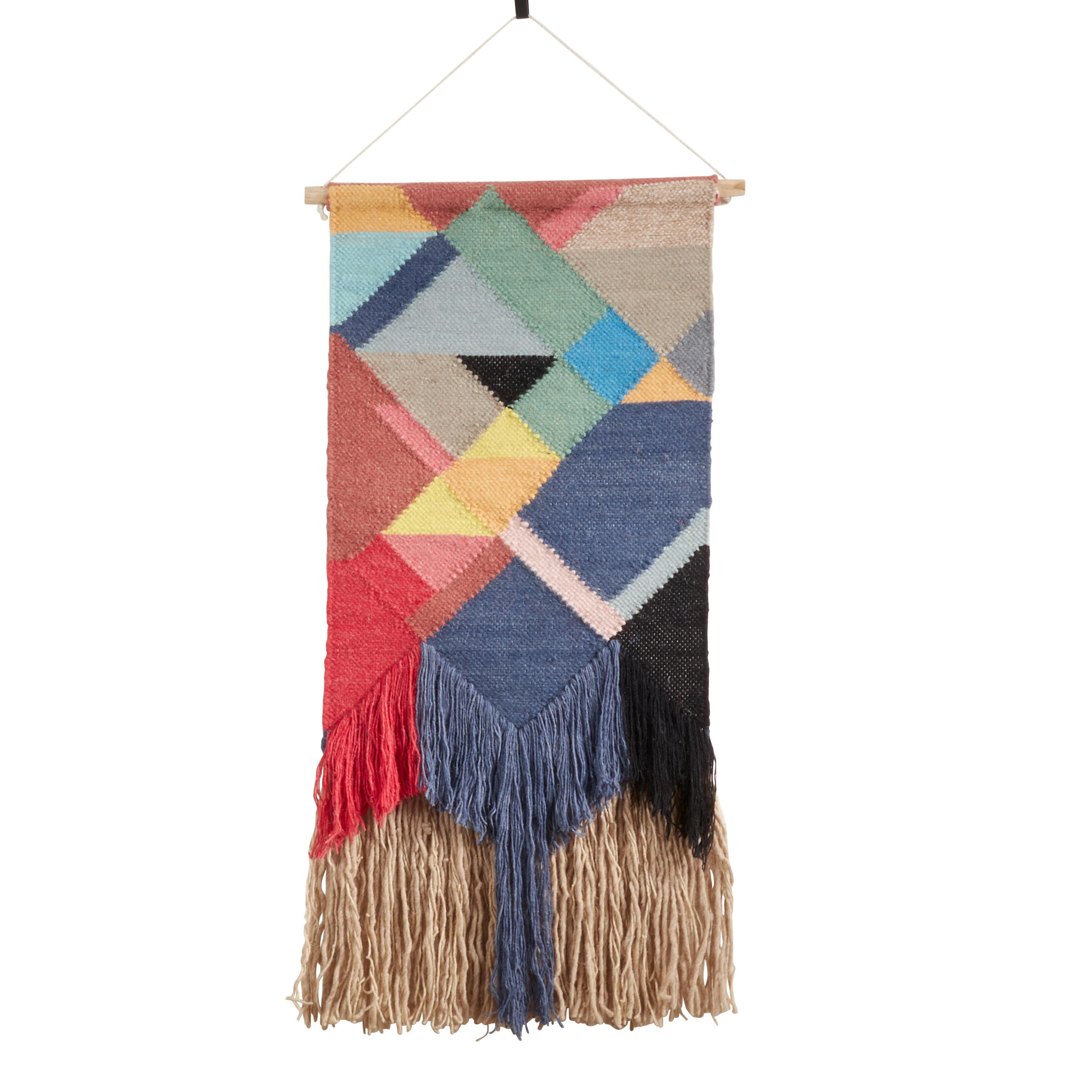 Saro Bohem Hand Woven Wool Wall Hanging & Reviews | Wayfair