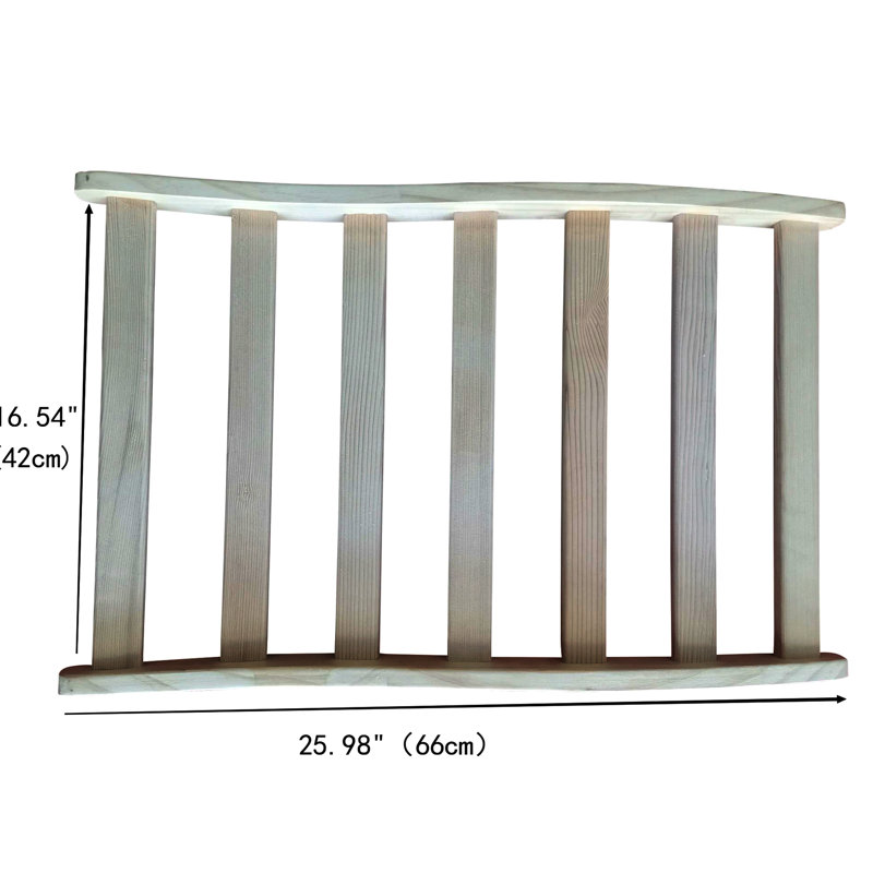 Grande grille plate en bois de pruche pour et, gardant la position assise dans un bon alignement, 25,98 x 16,54 x 2,56 po d'espace pour maintenir la posture, dimensions