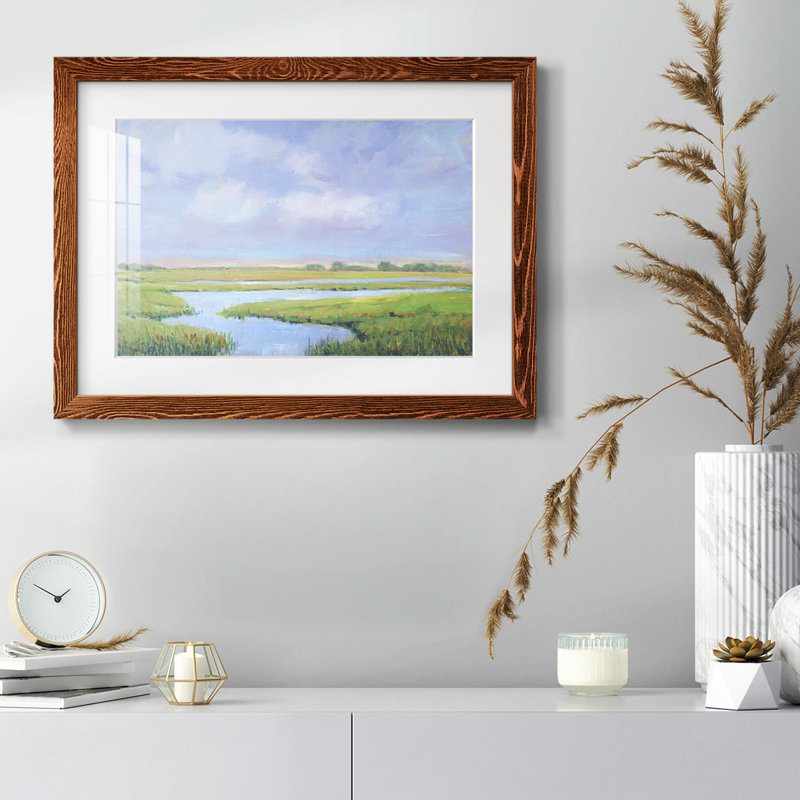 Summer Marsh II - impression d'un seul cadre photo, Érable, H 22 po x l 32 po x P 1,5 po