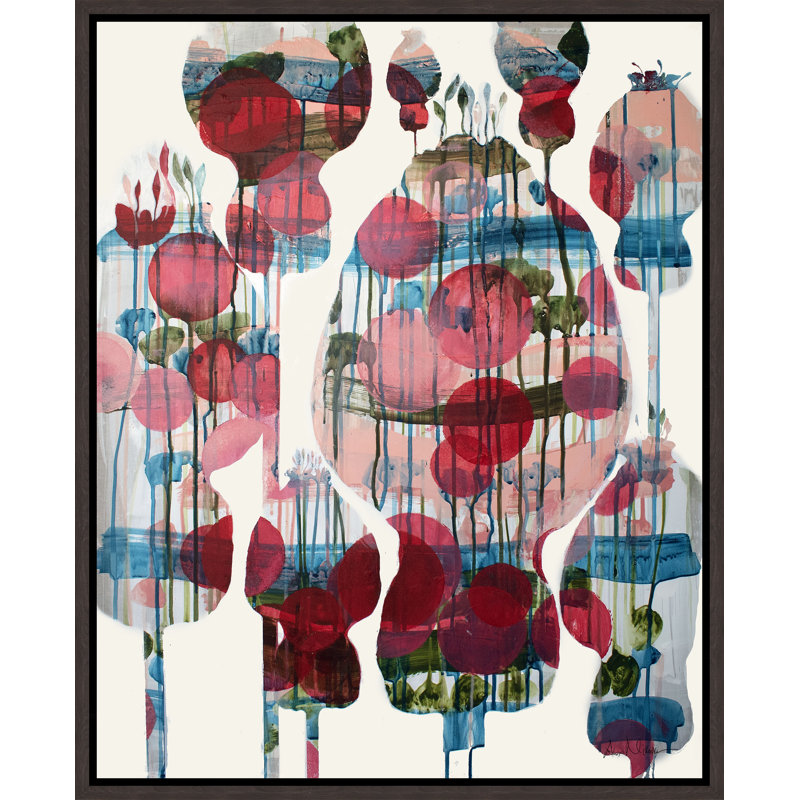 Candy Blossoms Print by Alexander Nikanpour, Brush Gel, 31.75" H x 25.75" W