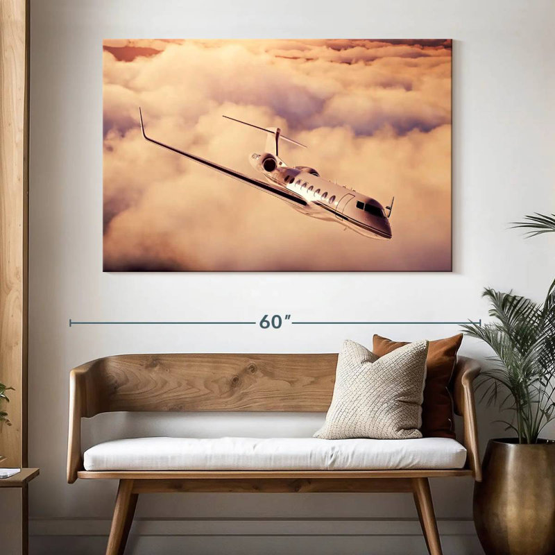 Mehar Luxury Private Jet, 34" H x 51" W