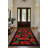 Minas Collection Digital Print Cotton-Polyester Green Red Black Floral Rug-1171040497