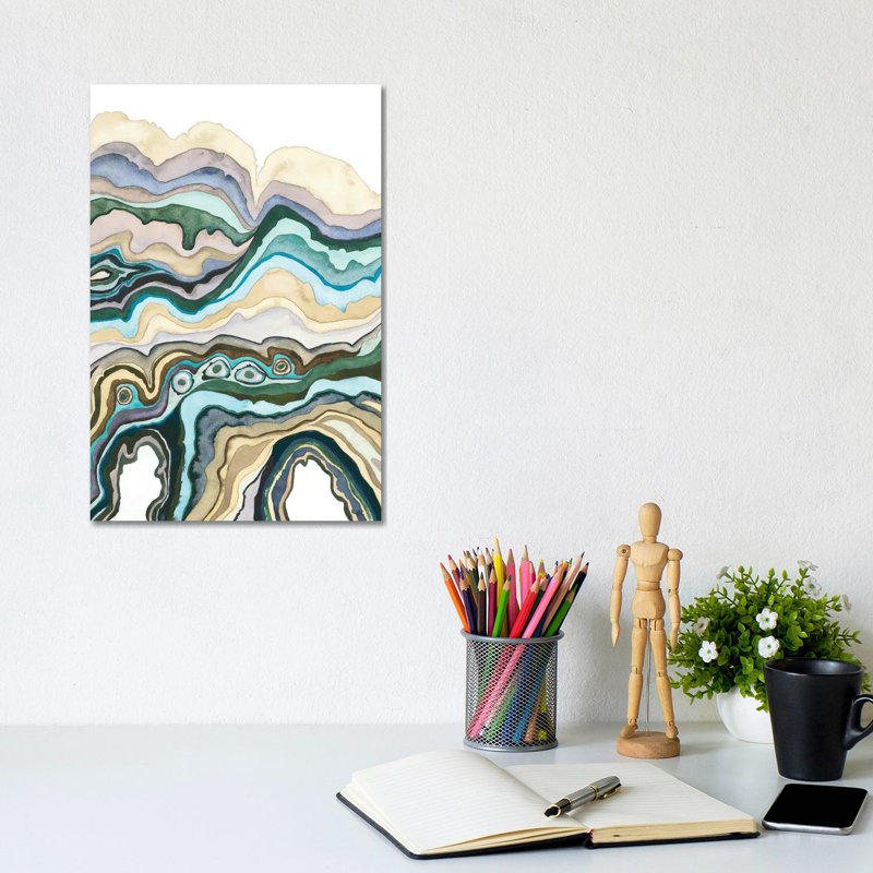 Quartz Lore IV by Grace Popp - Wrapped Canvas Painting, 20.32 cm H x 30.48 cm W