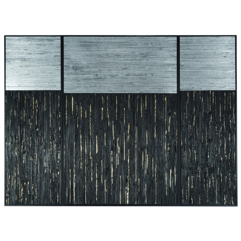 Ensemble de 3 plaques de décoration murale en bois de pin