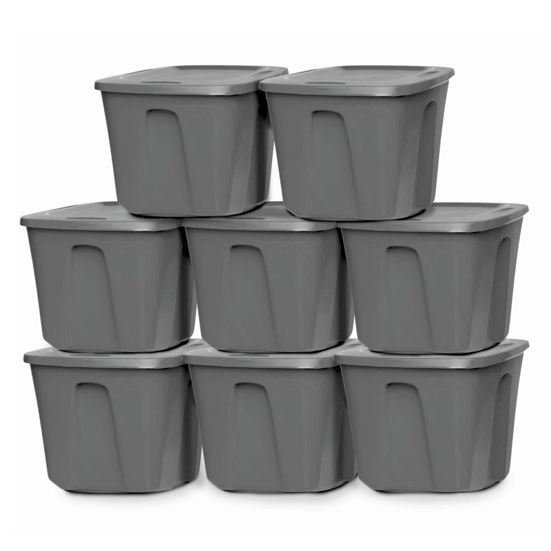 Homz Plastic Storage Tub & Tote
