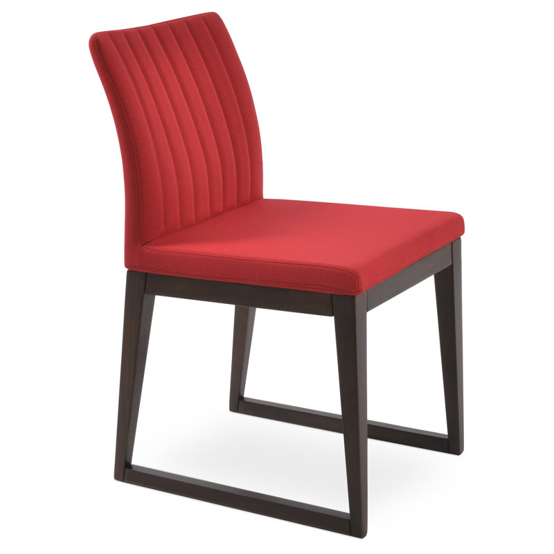 Chaise de salle à manger Zeyno, Rouge