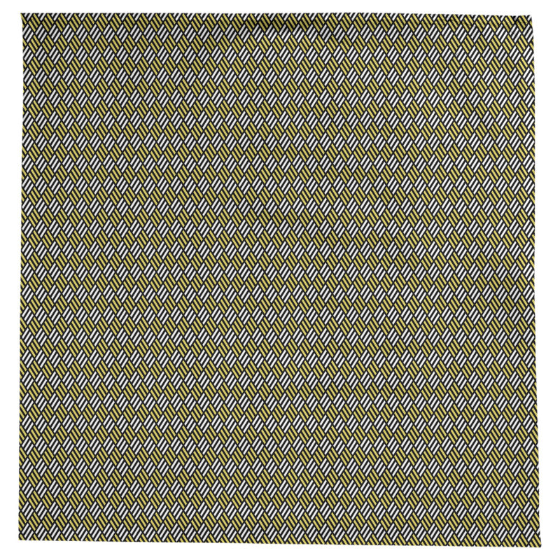 Nappe à carreaux à rayures Leffel, Noir / jaune