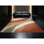 Tapis moelleux moelleux à motif abstrait bohémien en brun - reliure brun clair-903775418