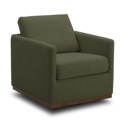 Bobbi Walnut Swivel Armchair