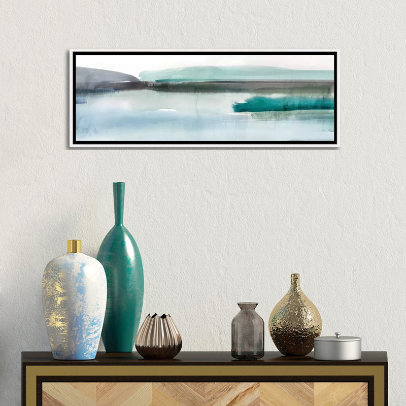 «Slide Away I» par Isabelle Z - impression panoramique, H 12 po x l 36 po x 1,5 po, Toile blanche encadrée