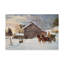 «Christmas at the Farm» par Dravon, reproduction d'art sur toile tendue-29226675