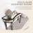 Half-Moon Mirrored Console Table With Fluted Glass & Crystal Knob Drawer-332541927