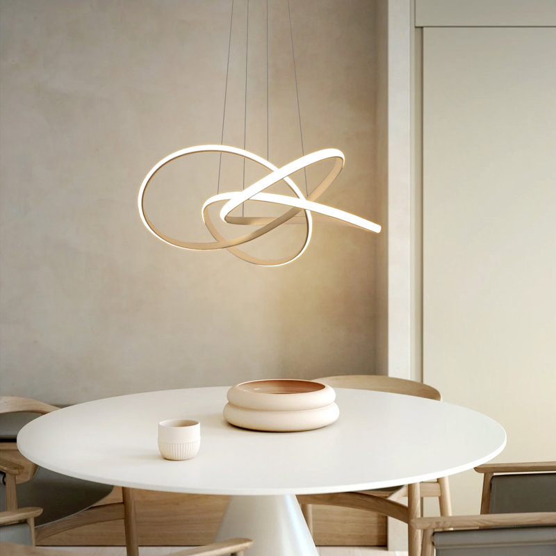 Temelec 1 - Light LED Unique/Statement Pendant, White