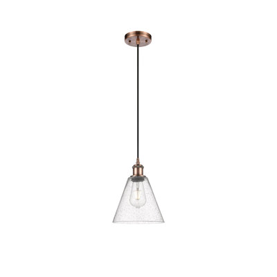 Luminaire suspendu conique à 1 lumière Hachi