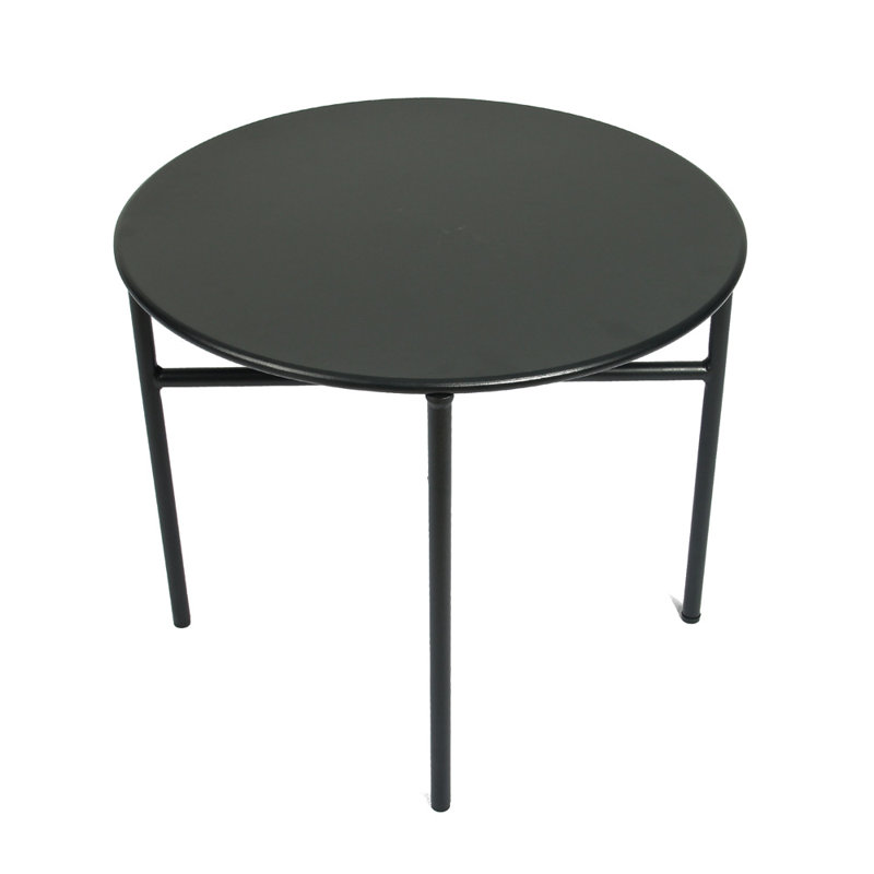 Ensemble de 3 fauteuils en faux osier Beth, Gris, Noir, noir, noir, noir