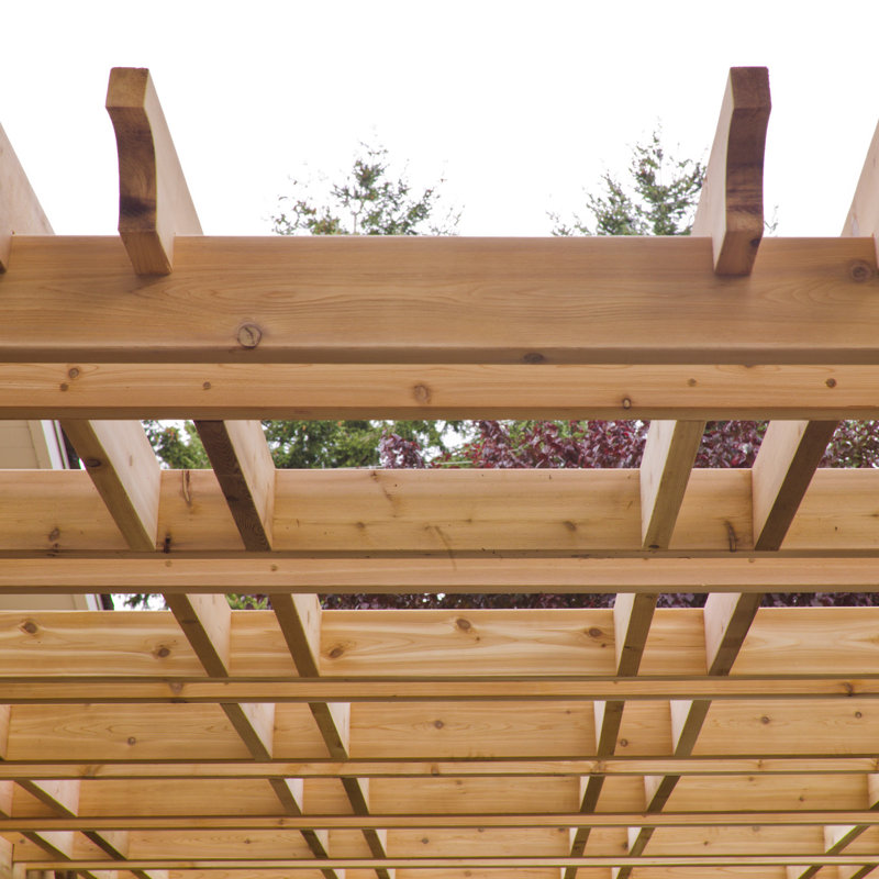 Western Red Cedar 8x10 ft. Rustic Outdoor Pergola