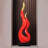 33.07"Red resin sculptural artwork