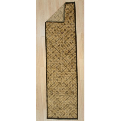 Sophisticated Nadia Black Hand Knotted Wool Transitional All Over Handmade Area Rug
