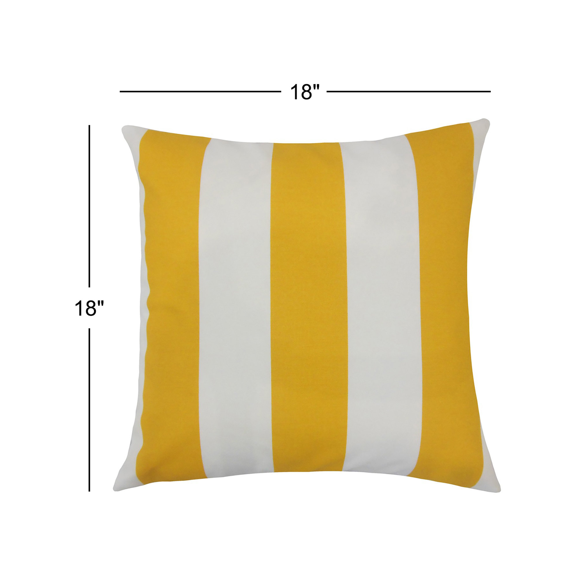 Throw Pillow, 18" H x 18" W x 5" D, Citrus
