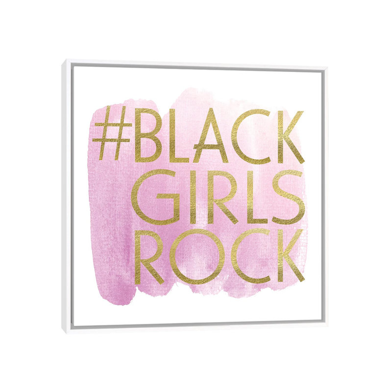 «Black Girl Magic» par Nikki Chu - reproduction, Cadre blanc, H 18 po x l 18 po x 1,5 po