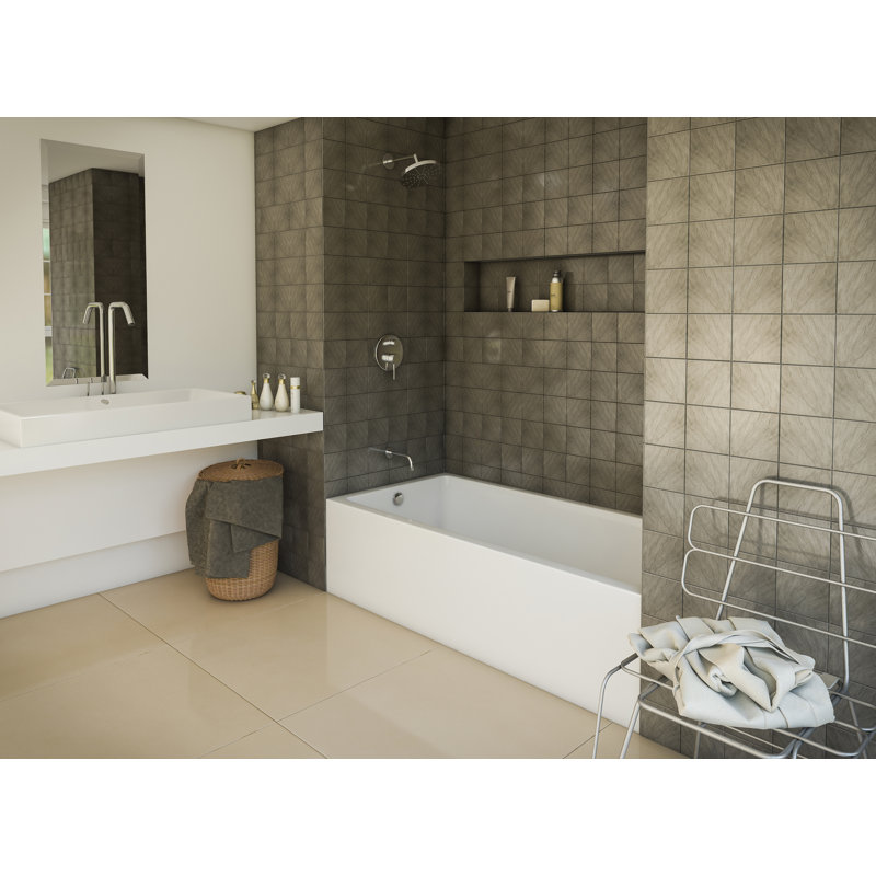 Austin 60'' x 30'' Soaking Acrylic Bathtub, Left