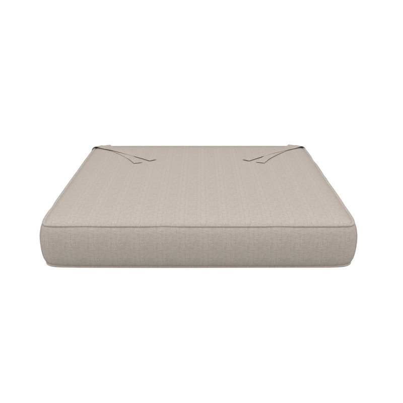 Sunbrella Indoor/Outdoor Dining Chair Cushion, 18" W x 18" D, Sunbrella® Cast Silver