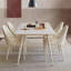 White  Rectangular Sintered Stone tabletop with Carbon Steel Dining Table For Dining Room/Kitchen-202826008