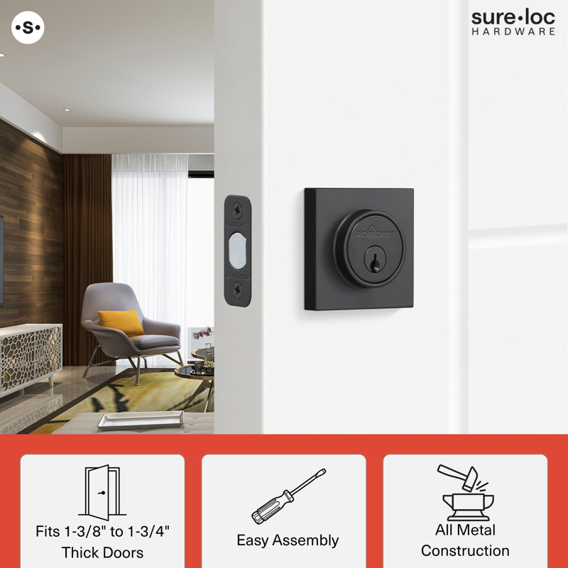 Mountain Deadbolt, Flat Black