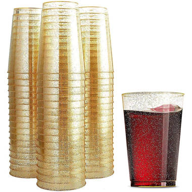 Exquisite Clear Heavy Duty Disposable Plastic Cups, Bulk Party