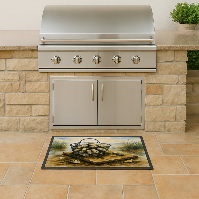 Oyster Catch Doormat, 18" W x 27" L