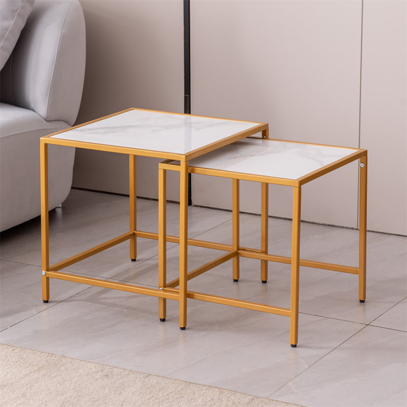 Raviv Nesting Tables, Golden