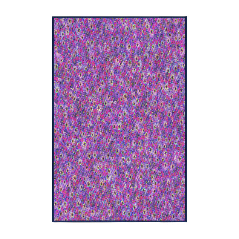 Tapis mauve/rose à tisser électrique, Rectangle 6 pi x 9 pi