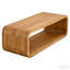 Table basse élégante ouverte à structure ouverte en bois clair avec rangement ouvert-979402129