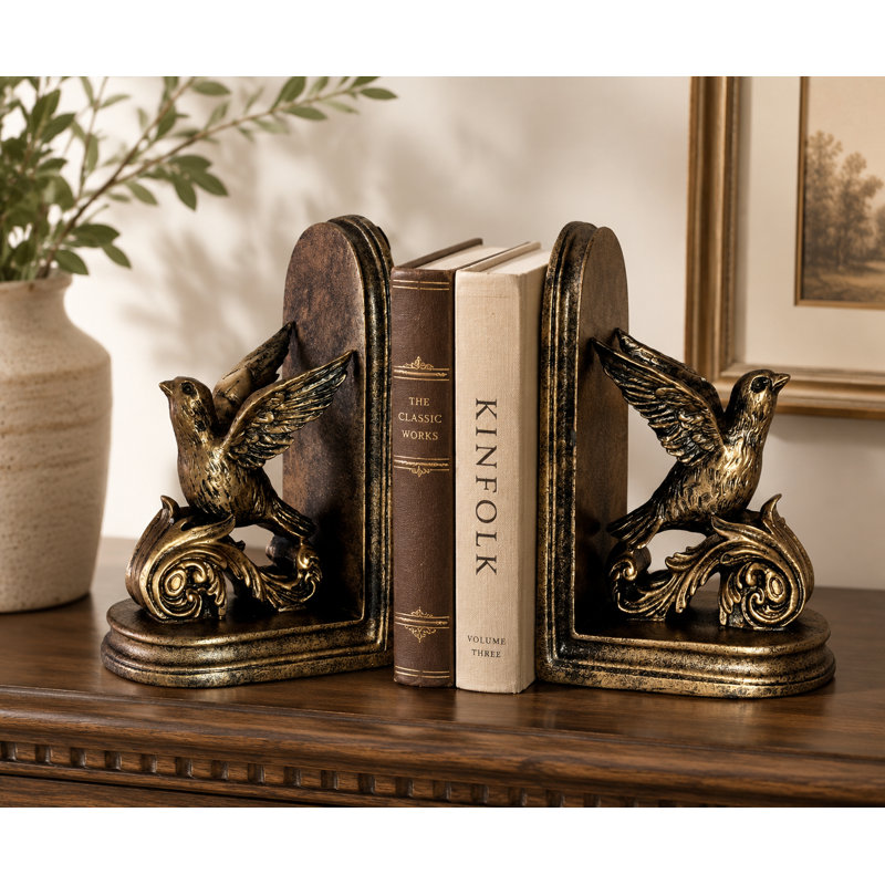2 serre-livres décoratifs rétro 2 pièces