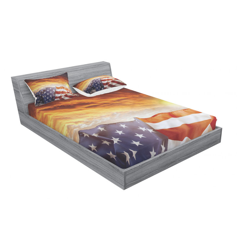Microfiber Sheet Set, Queen Sheet Set with Fitted Sheet