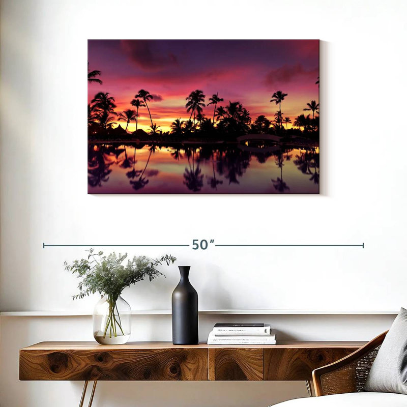 Coucher de soleil dominicain Gillard, H 24 po x l 36 po