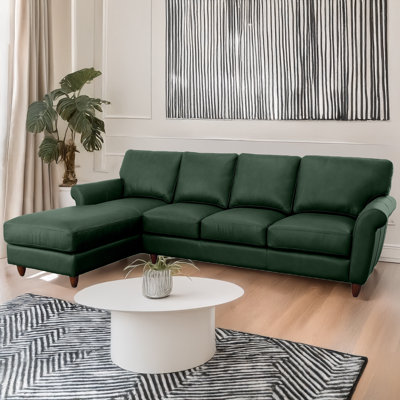 Canapé modulaire en cuir véritable Cherish