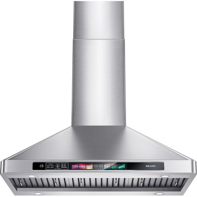 BRANO 30 in. 900 CFM Convertible Wall Range Hood in Stainless Steel with Voice/Gesture/Touch Control