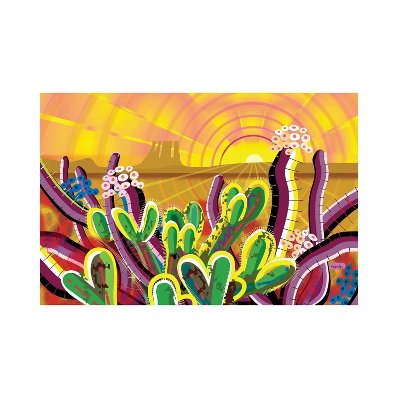 Monument Valley by Charles Harker - Wrapped Canvas Painting, 20.32 cm H x 30.48 cm W